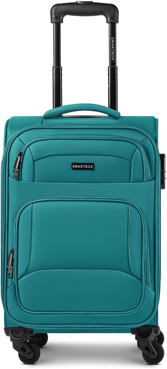 Smartbox Edition 04 4 wielen Cabinewagen 55 cm met uitbreidingsplooi - Zachte bagage - Combinatieslot - petrol