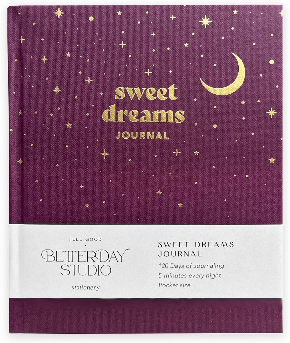 SnelShoppen - Sweet Dreams Journal: Pocketformaat Wellness en Mindfulness Dagboek, 5 Minuten Mentale Gezondheidsjournal voor Nachtjournaling, Zelfzorg