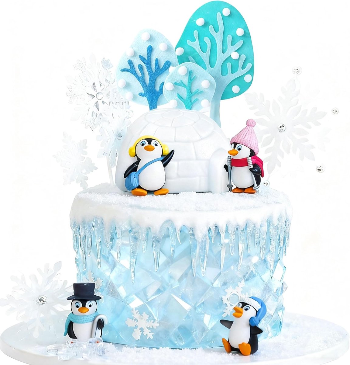 pinguin taartdecoraties pinguin verjaardagstaarttopper winter feestcadeaus | pinguin taartdecoraties pinguin verjaardagstaarttopper winter feestcadeaus feestaccessoires