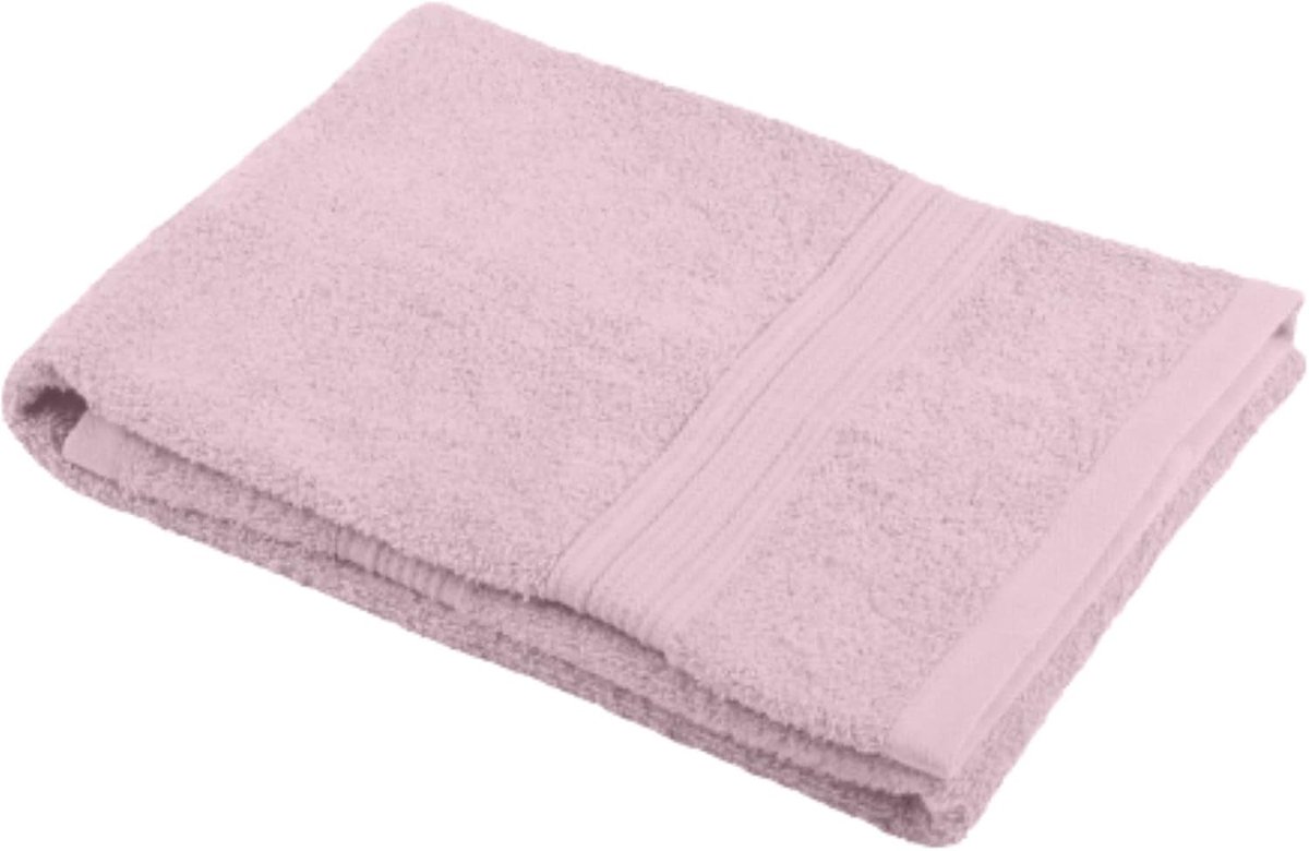 Casa - Badhanddoek – afmetingen 30 x 50 cm – 100% biologisch katoen – kleur poeder – model Lagune – badhanddoek – wasbaar op 40 °C – buitengewone kwaliteit