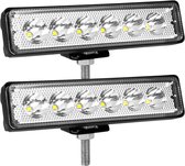 Led-werklamp 6 inch 18W - Mini verlichting voor tractor - Offroad schijnwerper - Perfect voor vrachtwagens en 4x4 - SnelShoppen