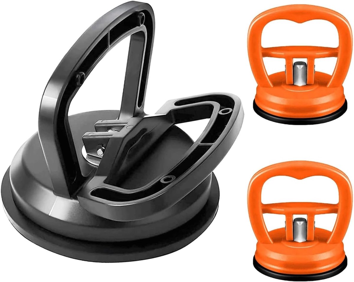SnelShoppen - Dent Puller Set - 3-delige Dents Verwijder Kit - Krachtige Suction Cups voor Schadeherstel - Geschikt voor Auto, Glas, Tegels en Meer