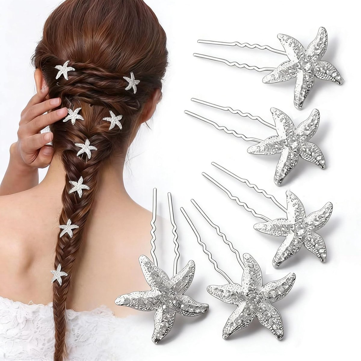 Haarspelden voor bruid, bruid, haarspelden voor bruid, kristal, haaraccessoires voor bruid, meisjes en vrouwen, 5 stuks