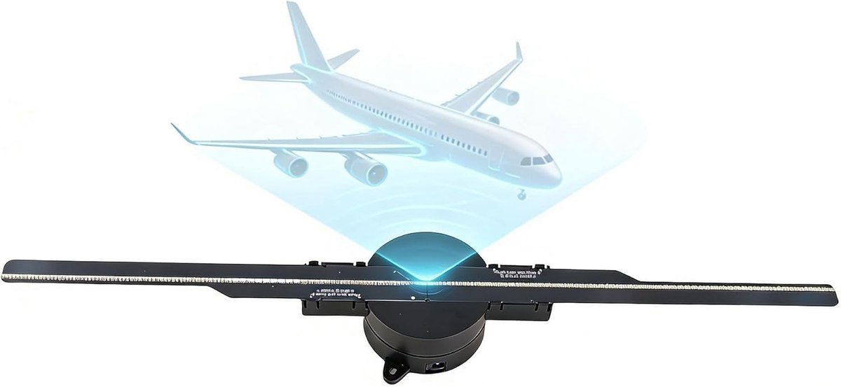 3D-hologram-ventilator, hologram-projector, 16,5 inch, 2000 x 224, wifi-3D-projector, 4 blades reclamedisplay voor reclame in de winkel, voor zakelijke borden, bar, Halloween