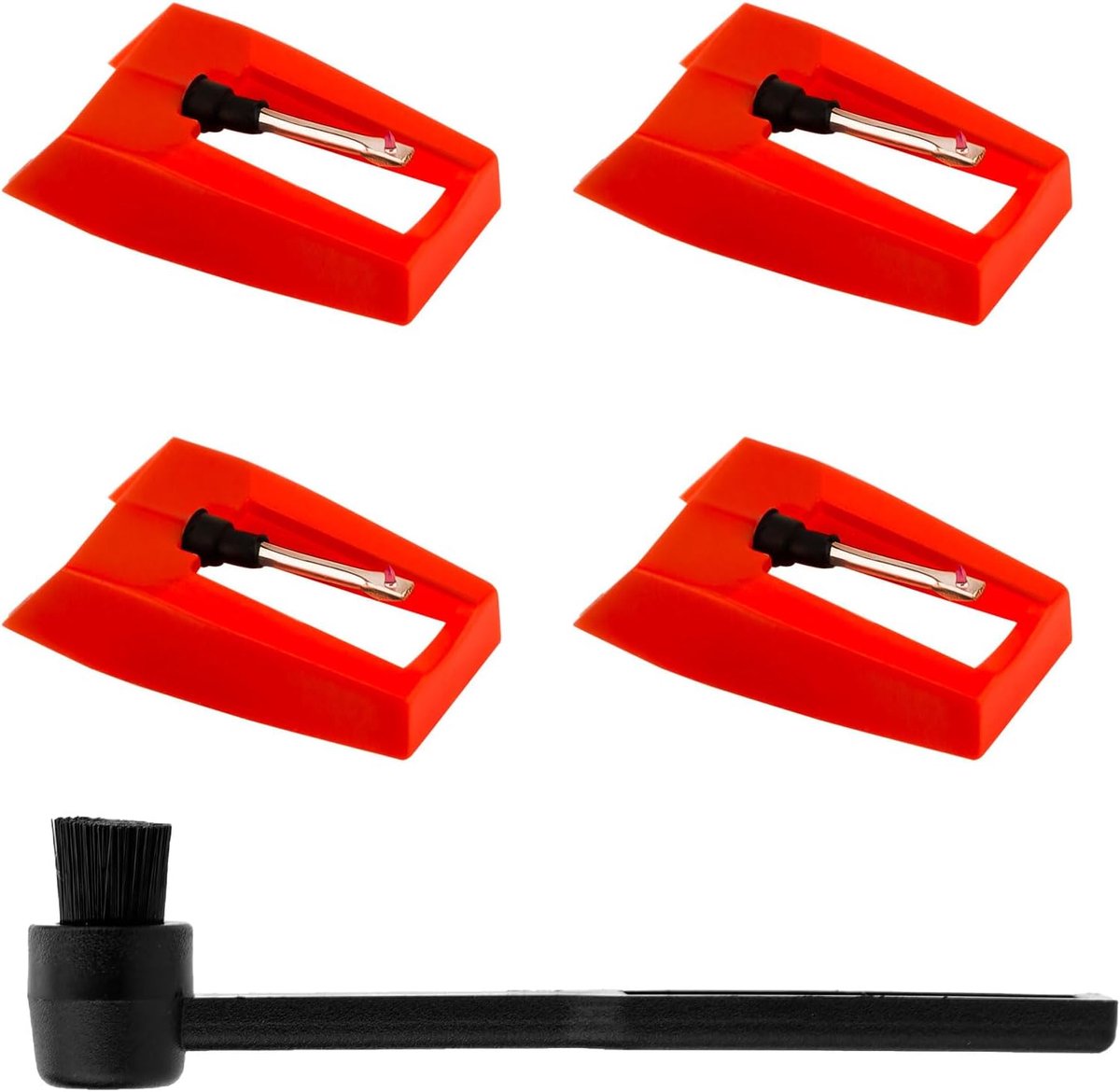 Vervangende naald voor platenspeler - diamanten stylus - 4 stuks - voor Crosley en Victrola - ShopVlot