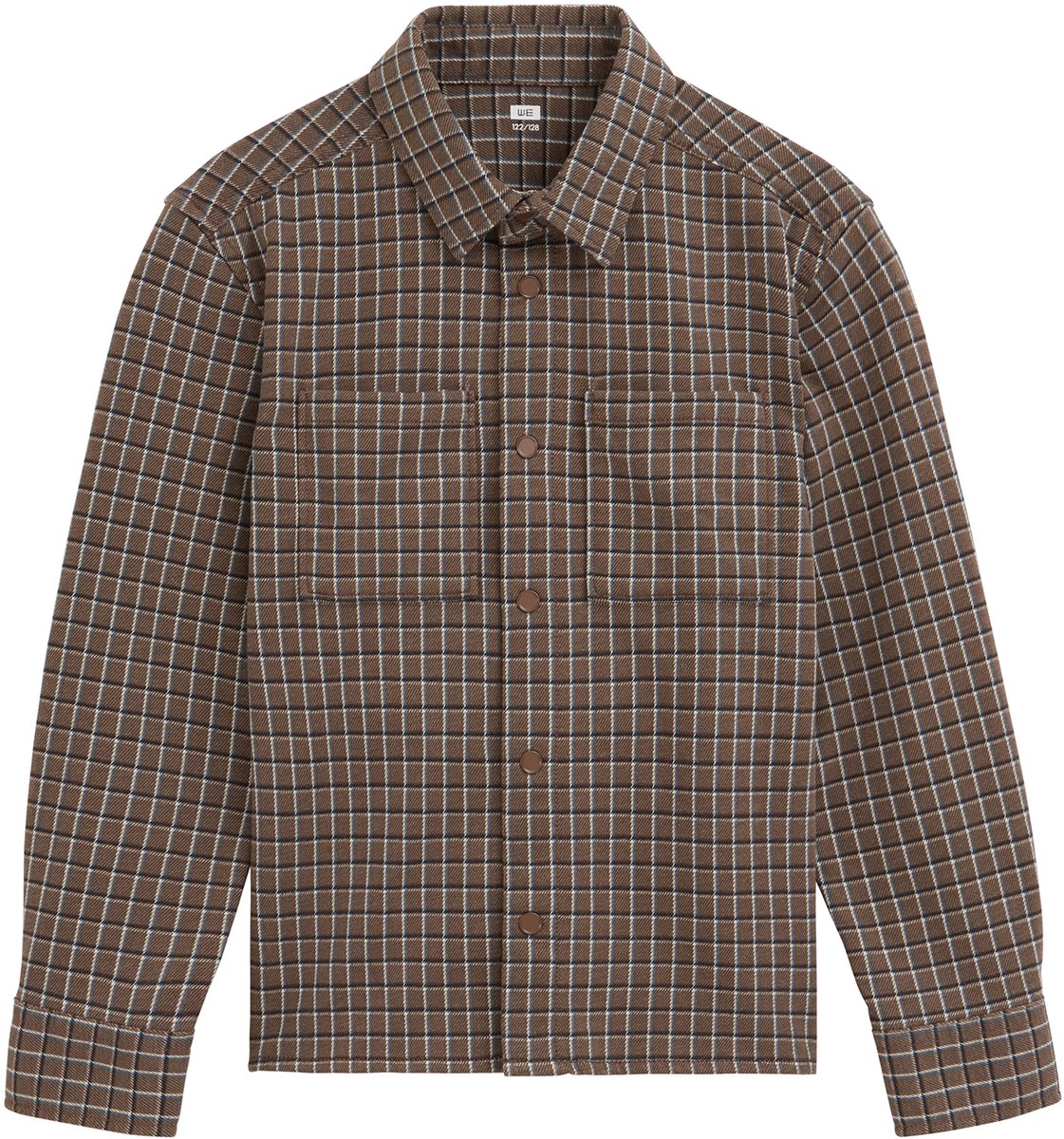WE Fashion Jongens overshirt met ruit