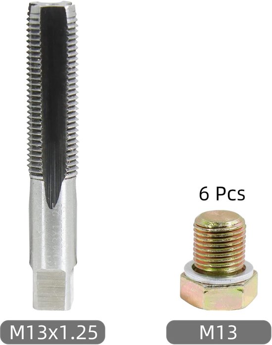 13-delige olieaftapplug reparatieset M13 x 1,25 mm draad Reparatieset voor olieaftapplug — afbeelding 4