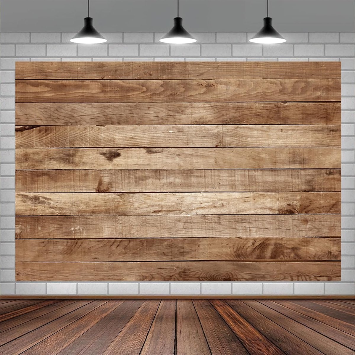 10x8FT Houten Achtergrond Rustieke Houten Muur Bruin Vintage Houten Board Fotografie Achtergrond Pasgeboren Baby Shower Verjaardagsfeest Cake Tafel Decoraties Banner Foto Booth Props