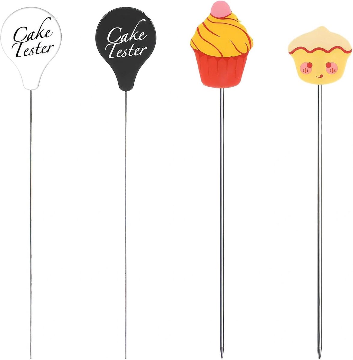 Cake tester naalden 4 stuks - handige bakgereedschappen - eenvoudig in gebruik - perfect voor cake en brood - SnelShoppen