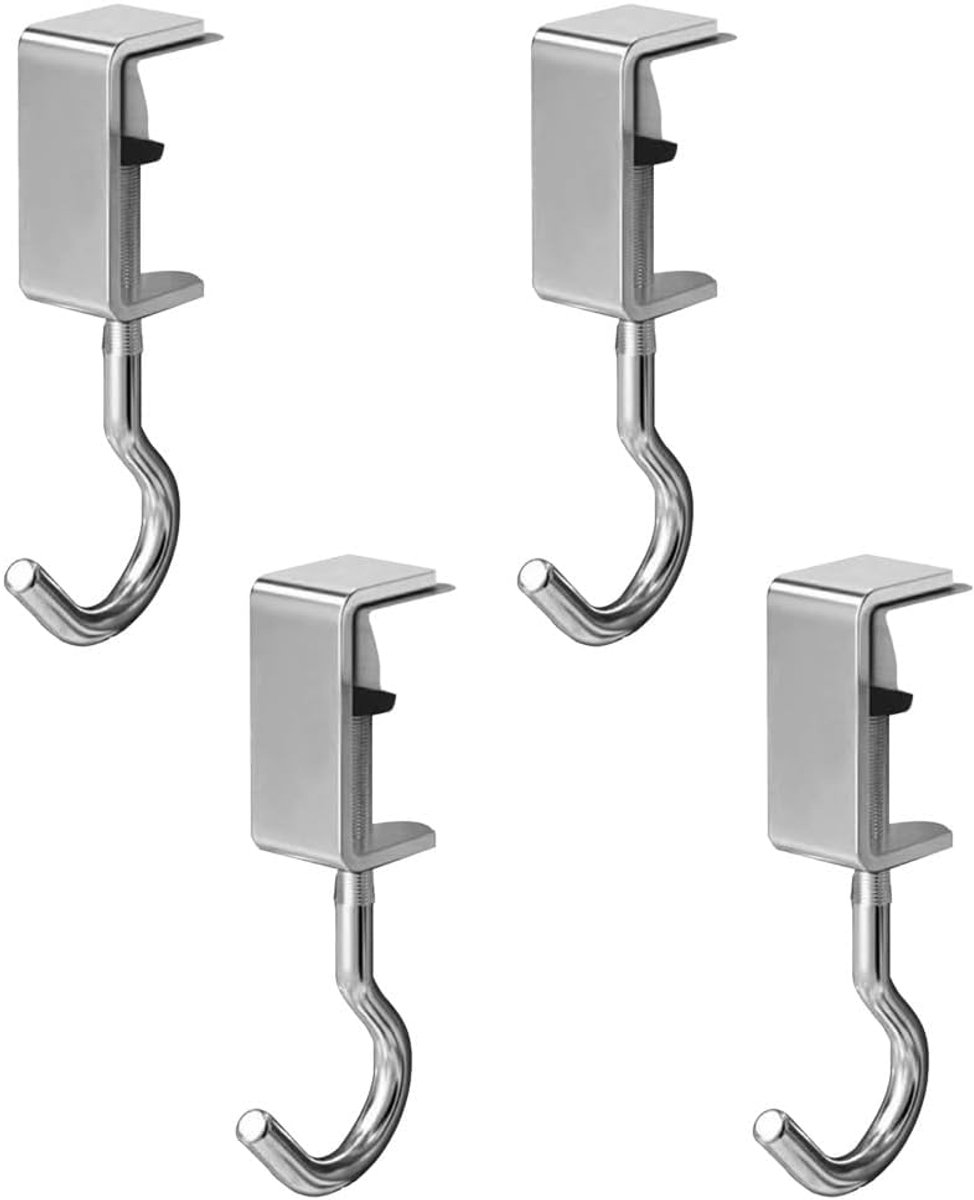 SnelShoppen - Set van 4 Compartimenten voor Vouwtafels, Multifunctioneel Haakje voor School, Thuis, Café - Geschikt voor Rugzakken, Hoofdtelefoons, Dr