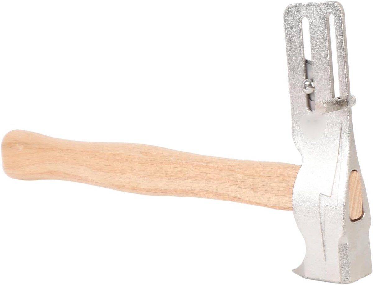 SnelShoppen - Multifunctionele Gesmede Magneet Dakhamer met Ergonomisch Houten Handvat, Duurzaam en Corrosiebestendig, Inclusief Spijkerklauw en Daksn