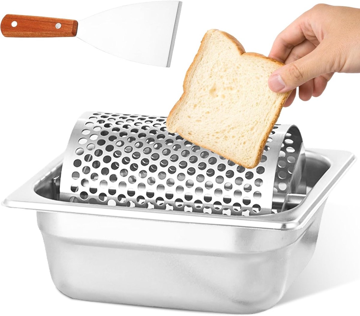 Boterroller Rvs - Duurzaam en Hygiënisch - Ideaal voor Buns en Burgers - SnelShoppen
