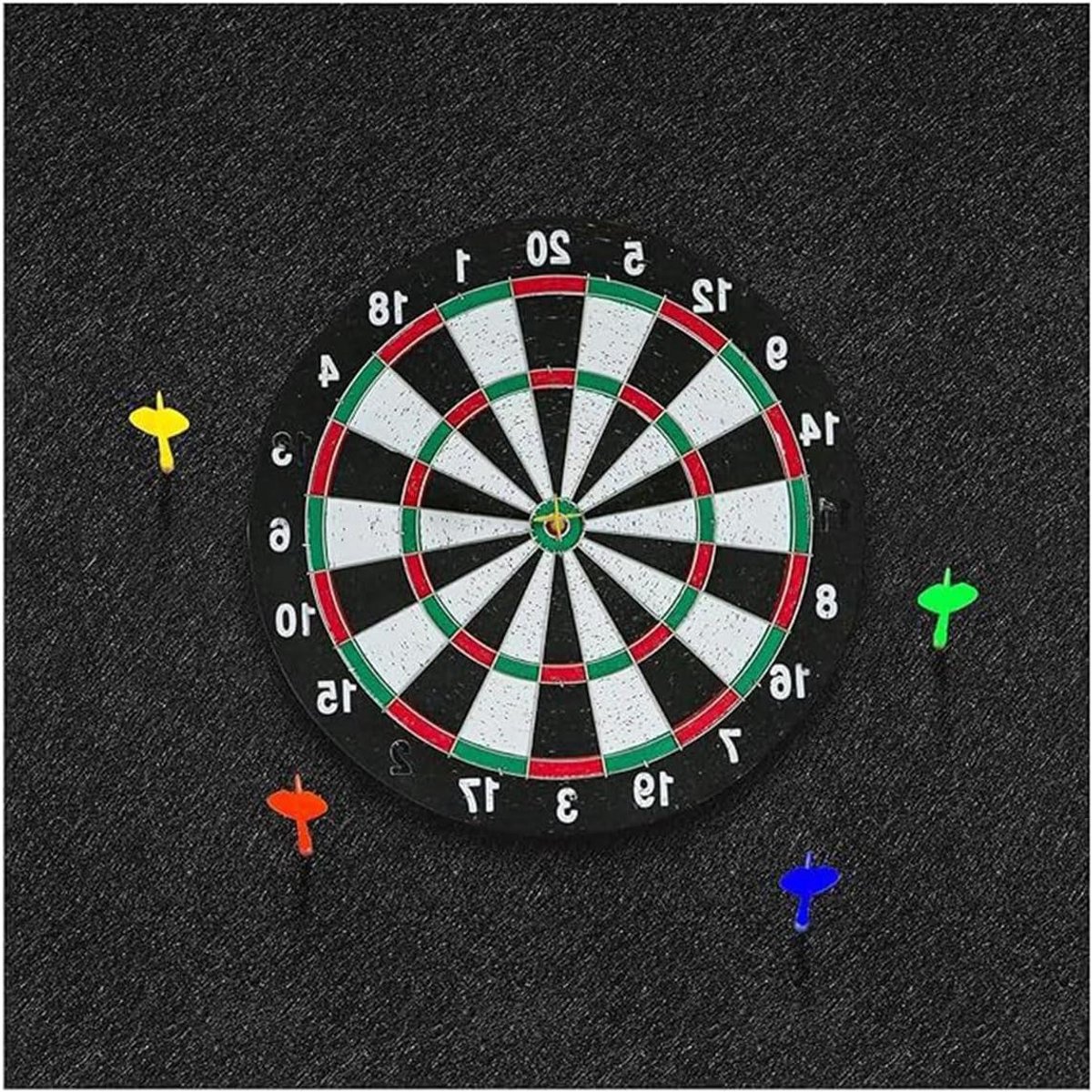 Viltbord Voor Muur - Dartbord Achterwand Muurbeschermer - Spel Veiligheid - Modulair In elkaar Grijpend Ontwerp - 90x90cm - Grijs