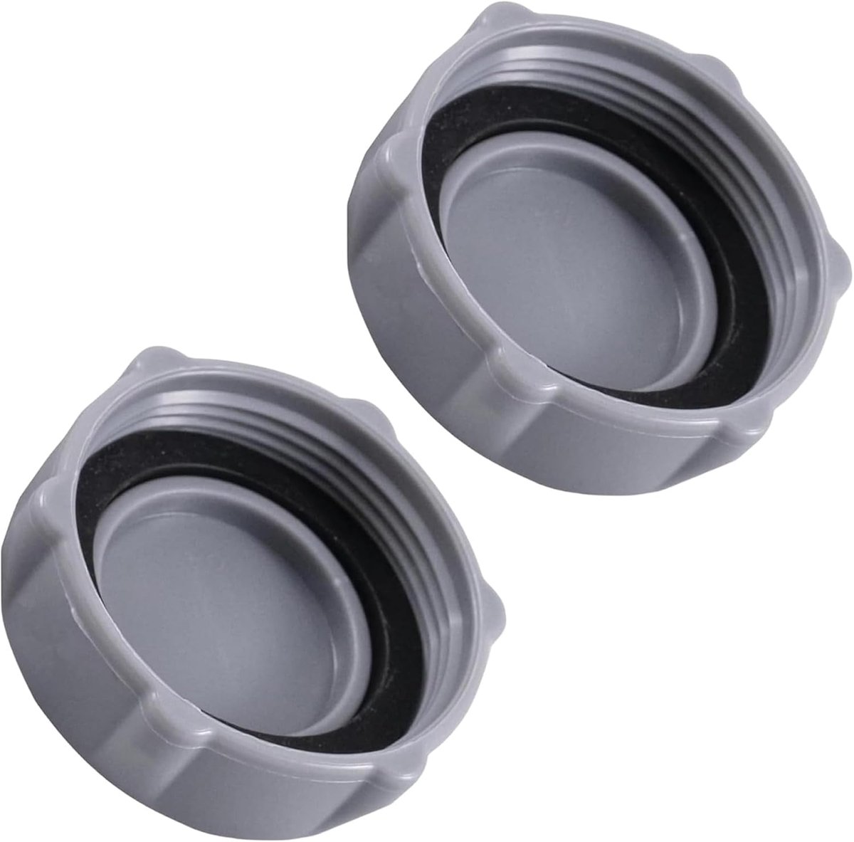 2 Pack Pool Drain Stops Grey Pool Valve Cover Replacement Compatible with Coleman P01006 P6D1158ASS16 P01010 P6D1158 - ShopVlot