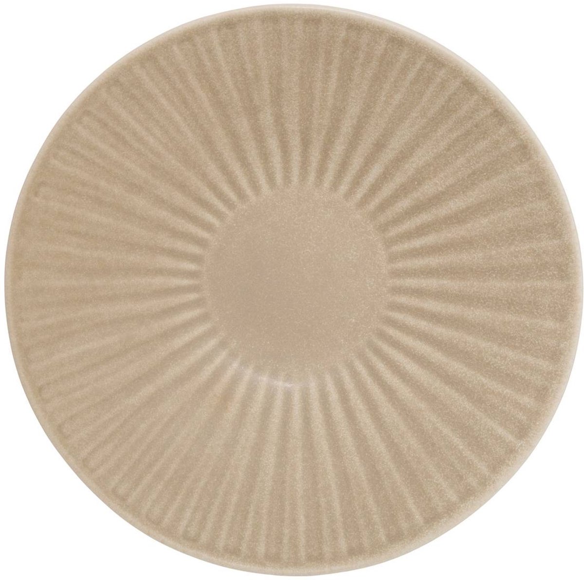 Lot de 4 Assiette creuse Nyero ronde D.21cm beige