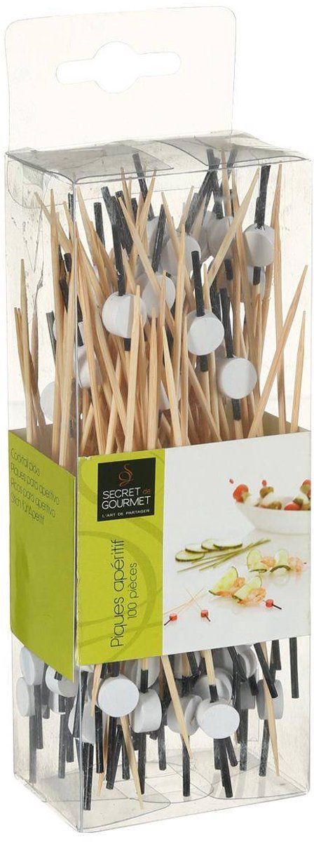 Set van 100 cocktailprikkers BAMBOU CUISINE