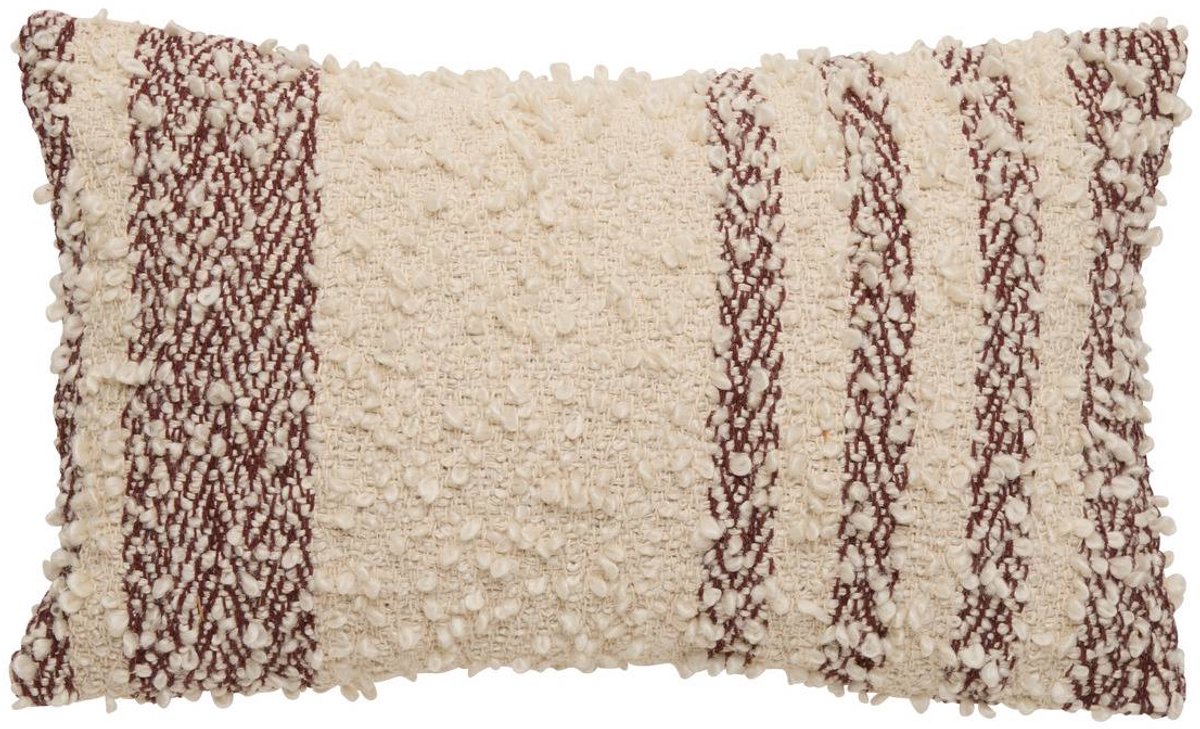 Coussin Beryl rectangulaire 30x50cm marron