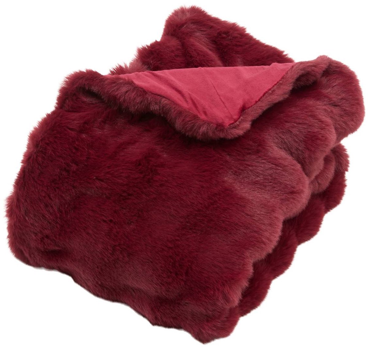 Atmosphera Créateur d'intérieur® Zephy-plaid 120 x 160 cm, rood Rouge grenat