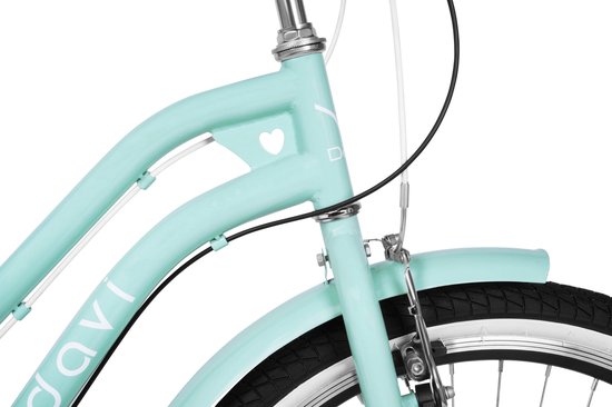 Davi Molli - Kinderfiets - 24 inch - 7 versnellingen - Shimano - V-brake - 130-165 cm - Mintgroen - Meisje — afbeelding 3