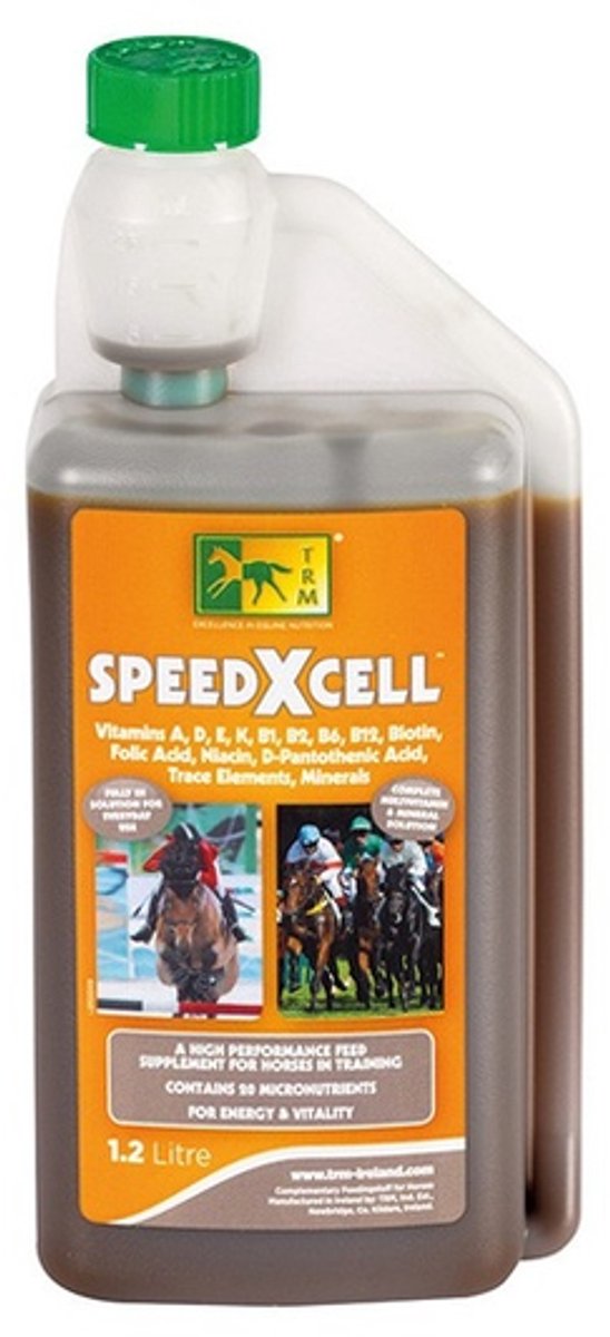 TRM - SpeedXcell - Gebalanceerd Voedingssupplement voor Paarden - 1,2 Liter