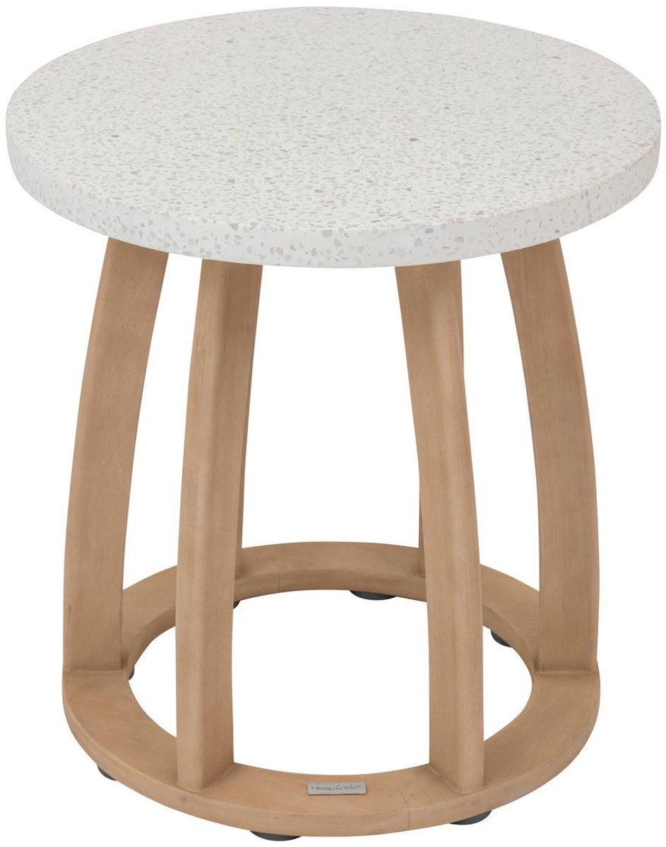 Bijzettafel voor in de tuin van eucalyptushout LEMINDO