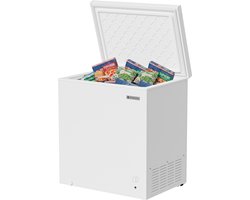 KitchenBrothers Vrieskist - 198L - Diepvrieskist - Tot -15 Graden Omgevingstemperatuur - Vrijstaande Vriezer - Incl. Mand - Wit