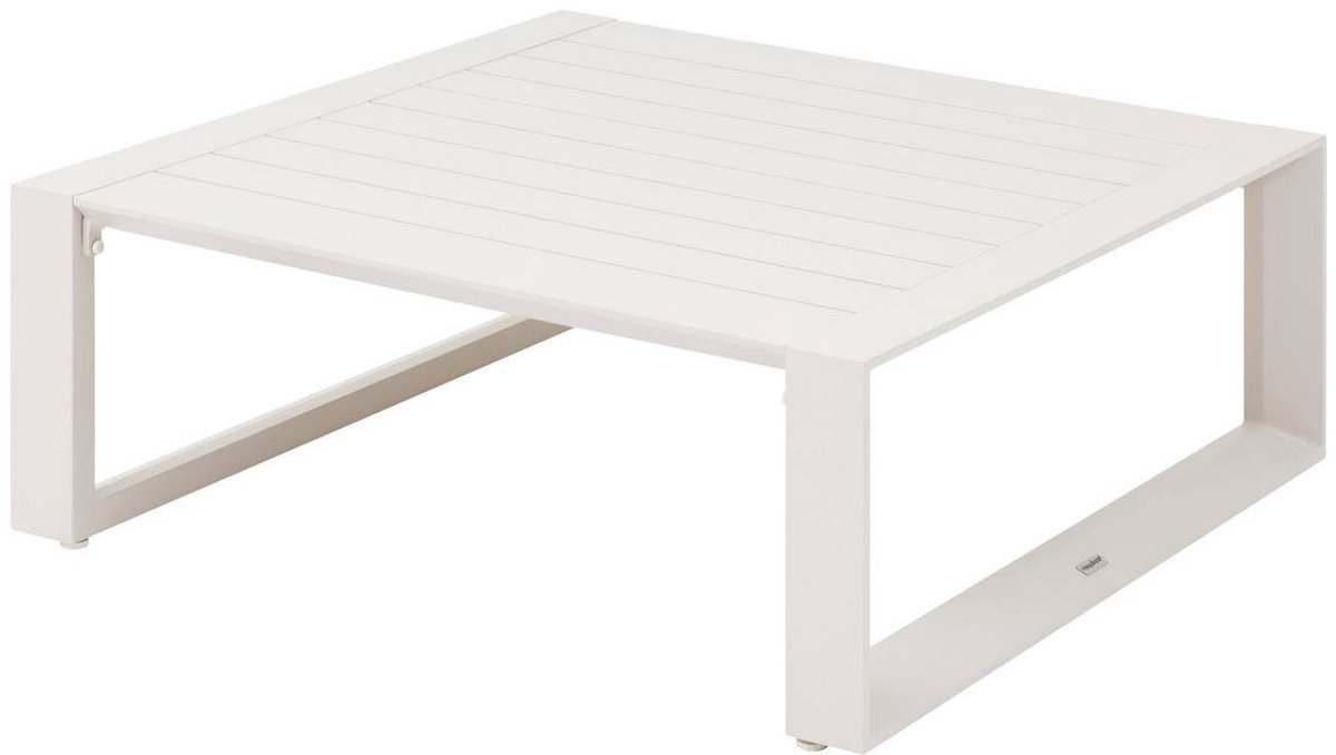 Vierkante aluminium salontafel voor in de tuin met verstelbare poten ALLURE