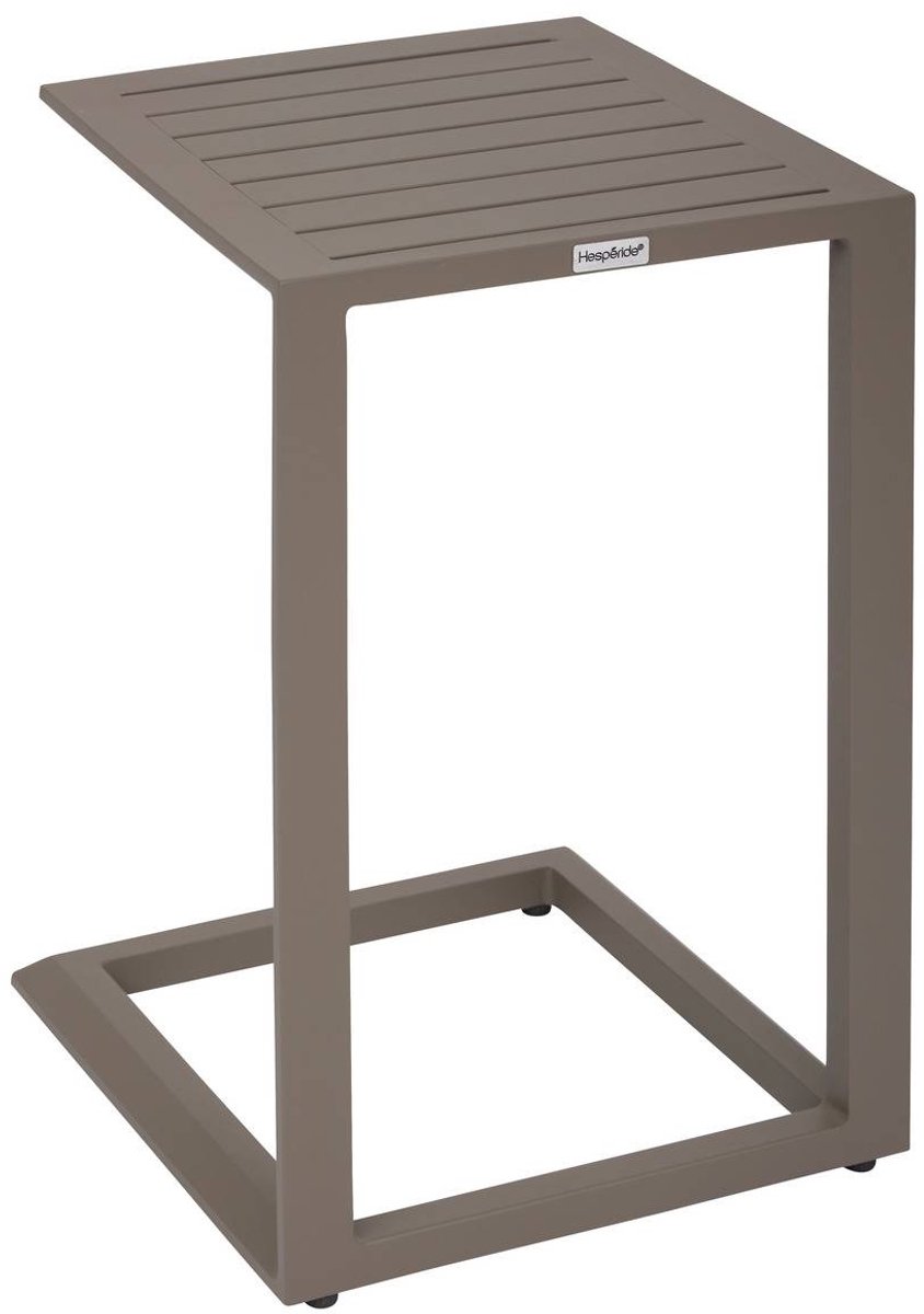Vierkante bijzettafel van aluminium ÉVASION