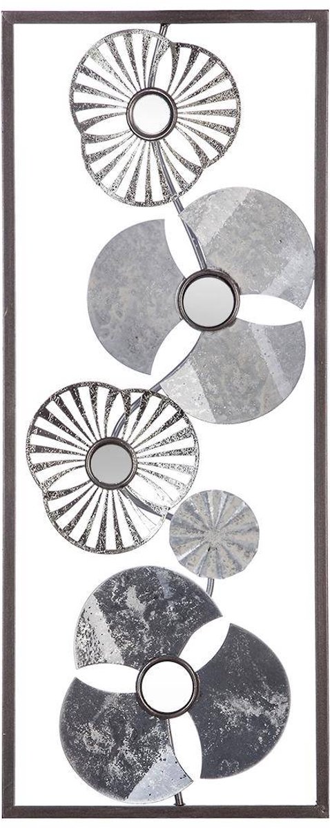 Design wanddecoratie van metaal FLEUR