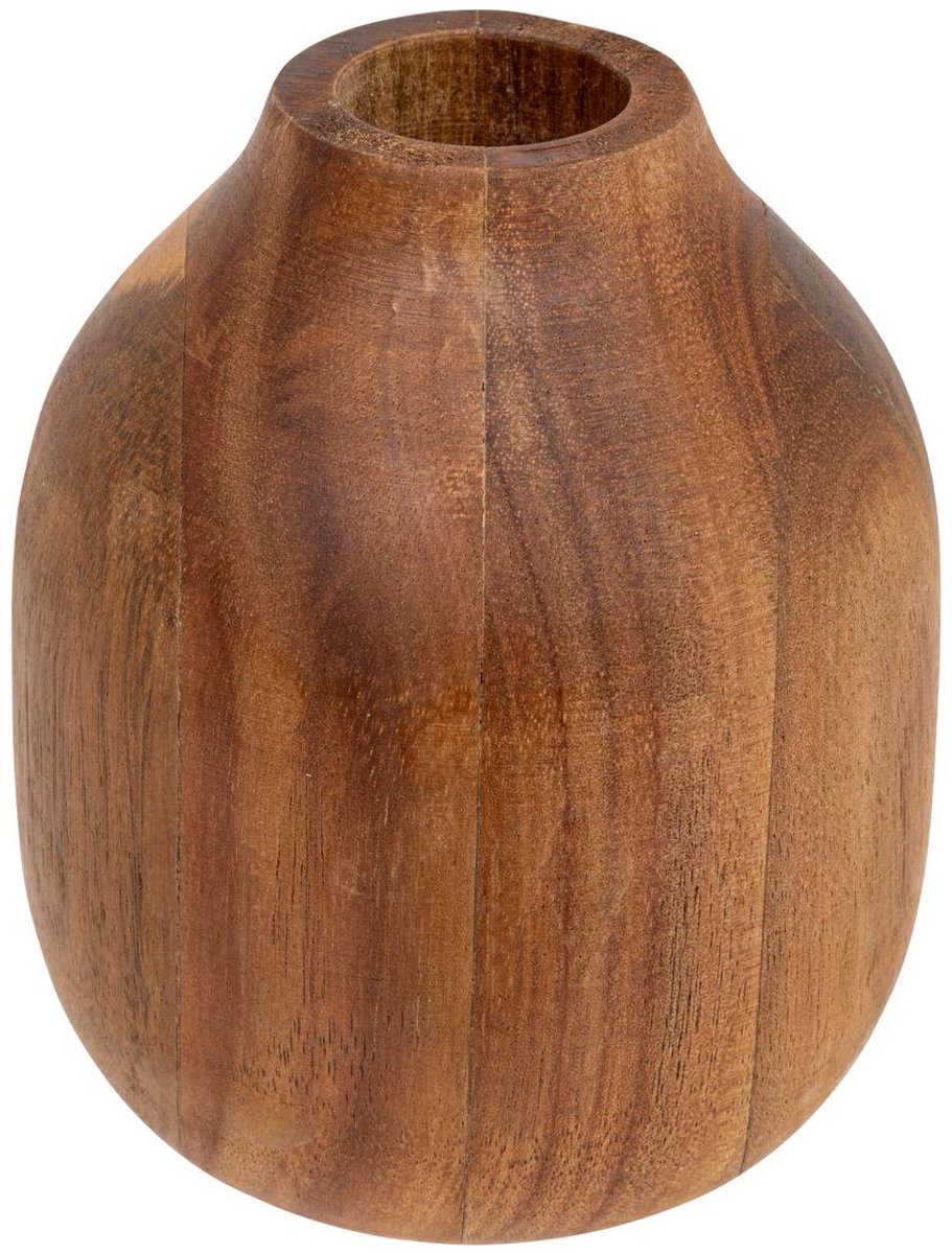 Houten bloemenvaas van acaciahout SIERA