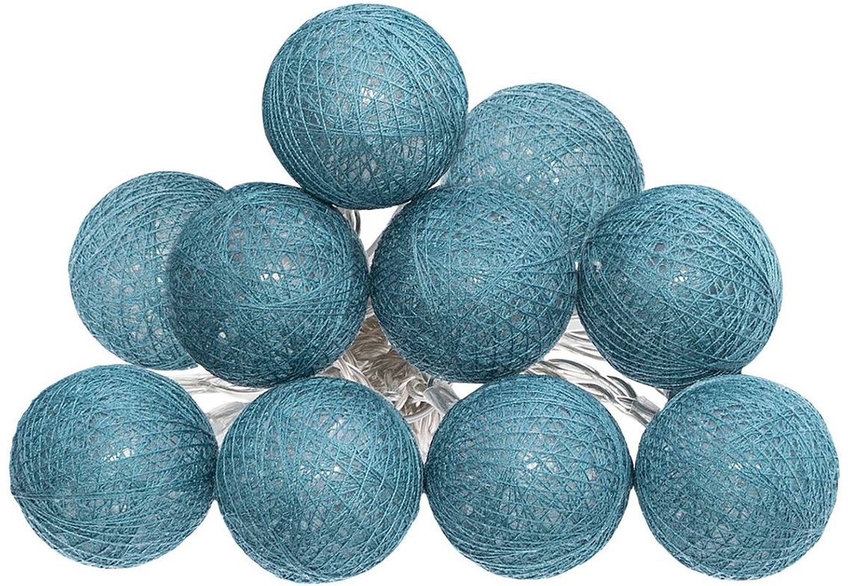 Guirlande led à pile "Tara" 10 boules lumineuses L165cm