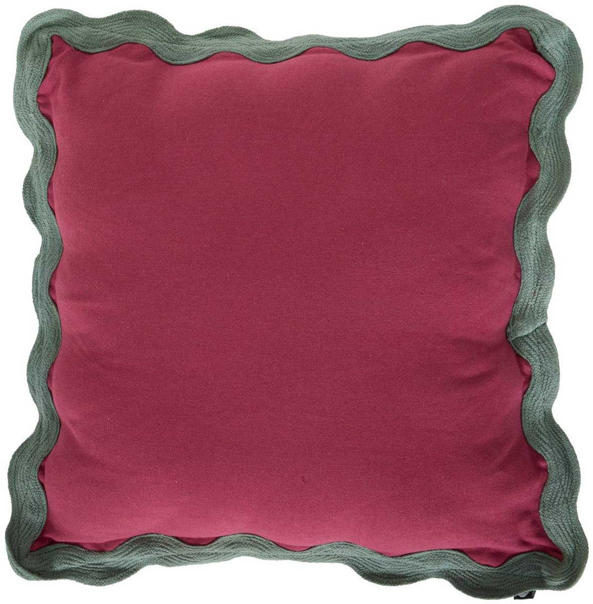 Kussen met afneembare hoes van gerecycled katoen CHERRY