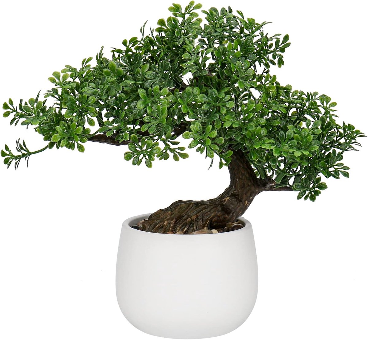 SnelShoppen - Kunstmatige Bonsai Boom in Keramische Pot - Japanse Decoratieve Planten voor Thuis, Kantoor, Badkamer, Slaapkamer, Tafel en Decoratie