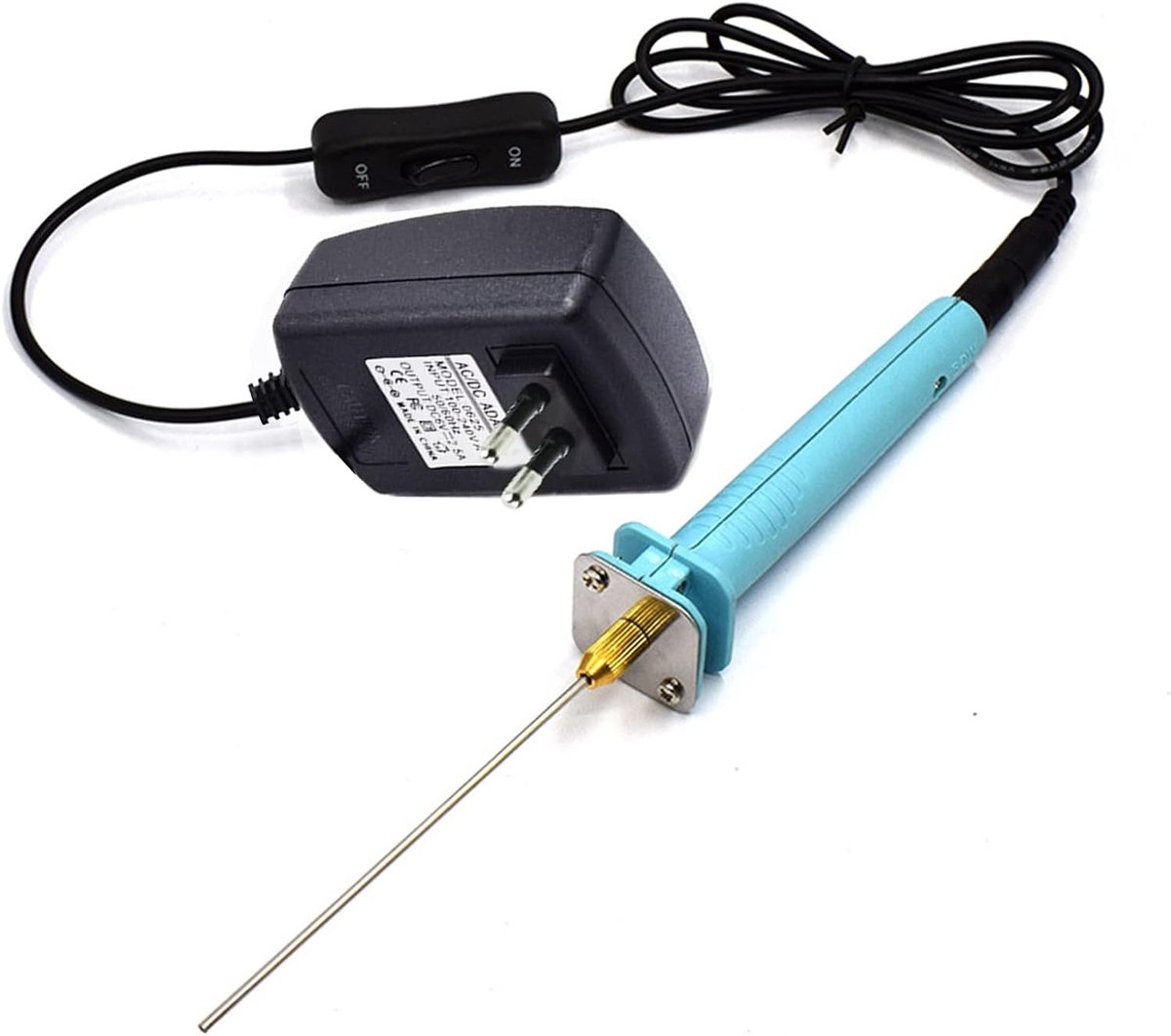 Elektrische schuimsnijder 10 cm - met adapter - snel verwarming - ideaal voor creatief snijden - SnelShoppen