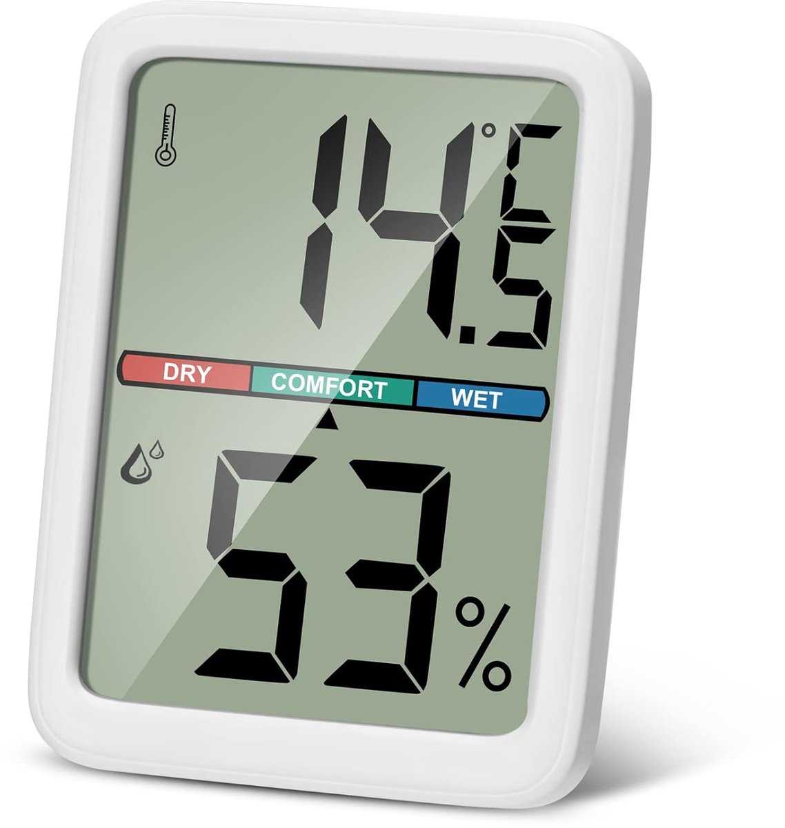 Draagbare digitale thermometer - hoge nauwkeurigheid - LCD-scherm - ideaal voor broeikassen - SnelShoppen