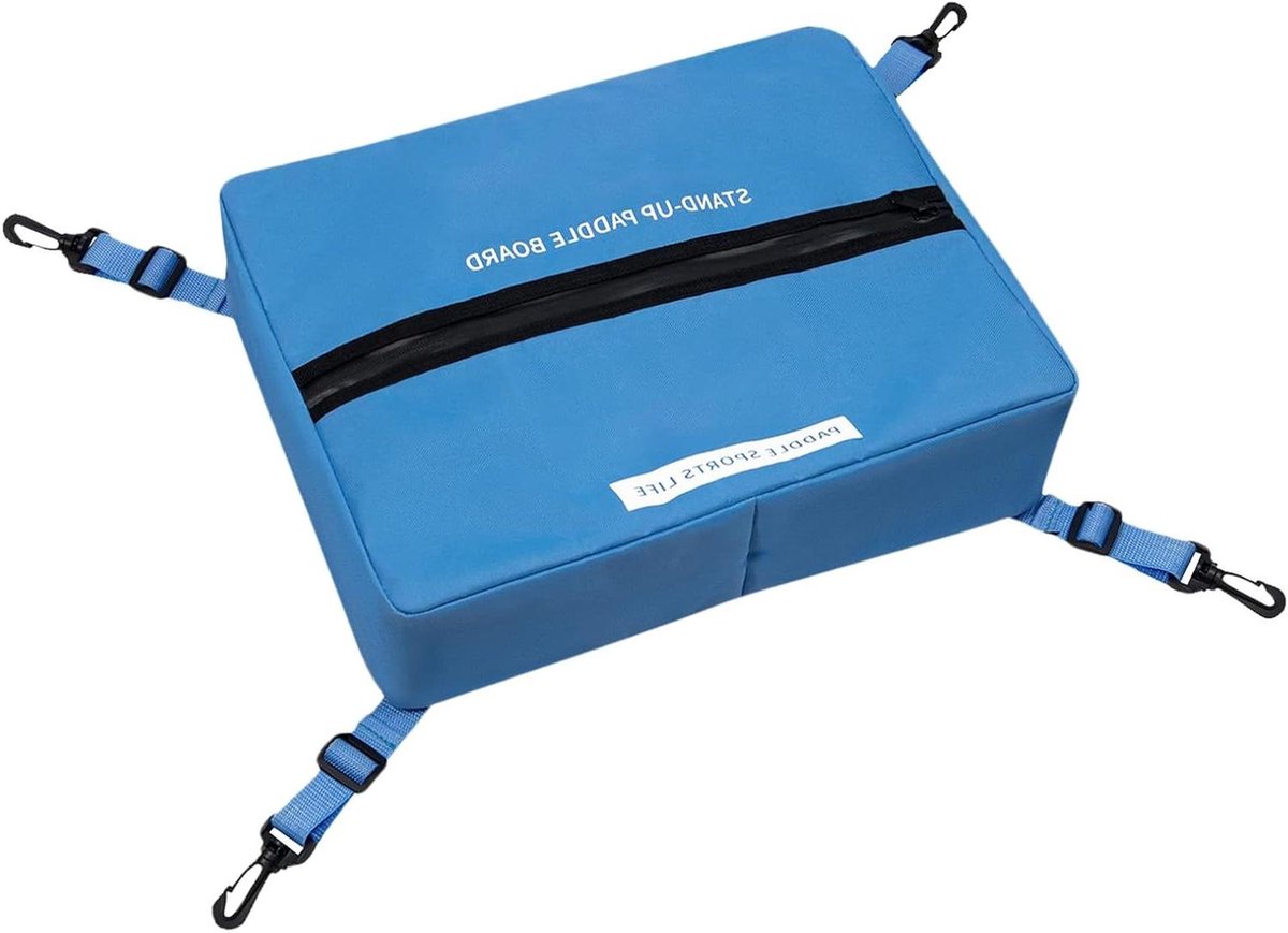 Paddle Board Koeltas - Kajak Deck Bag - Dranken Koel Houden - Lekvrije Verzegelde Rits - 38x30x10 cm - Blauw