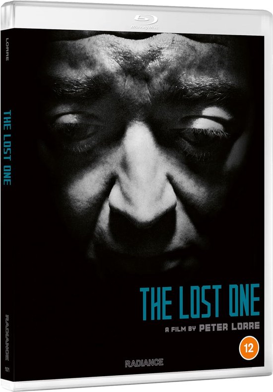 Blu-ray hoes voor "The Lost One", met een zwart-wit portret van een man en de tekst "THE LOST ONE" en Peter Lorre.