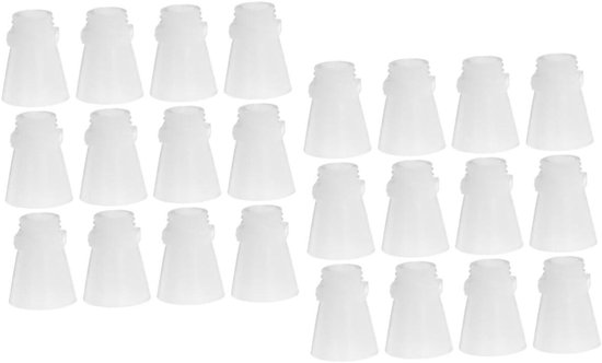 Brandblusser Sproeiers - Blusdoppen Vervanging - Brandveiligheid Verbeteren - Specifiek voor 1kg Poederblusser - 100 stuks - Transparant