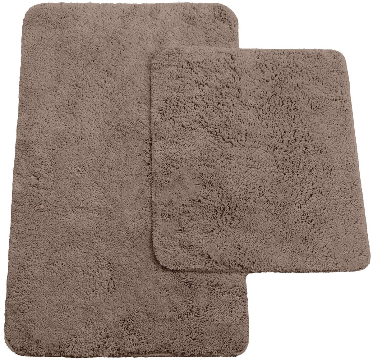 Omgoods - Set van 2 Badkamermatten in Taupe
