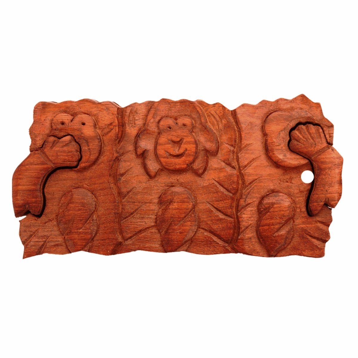 Omgoods - Handgemaakte Houten Box 'Funky Monkeys'