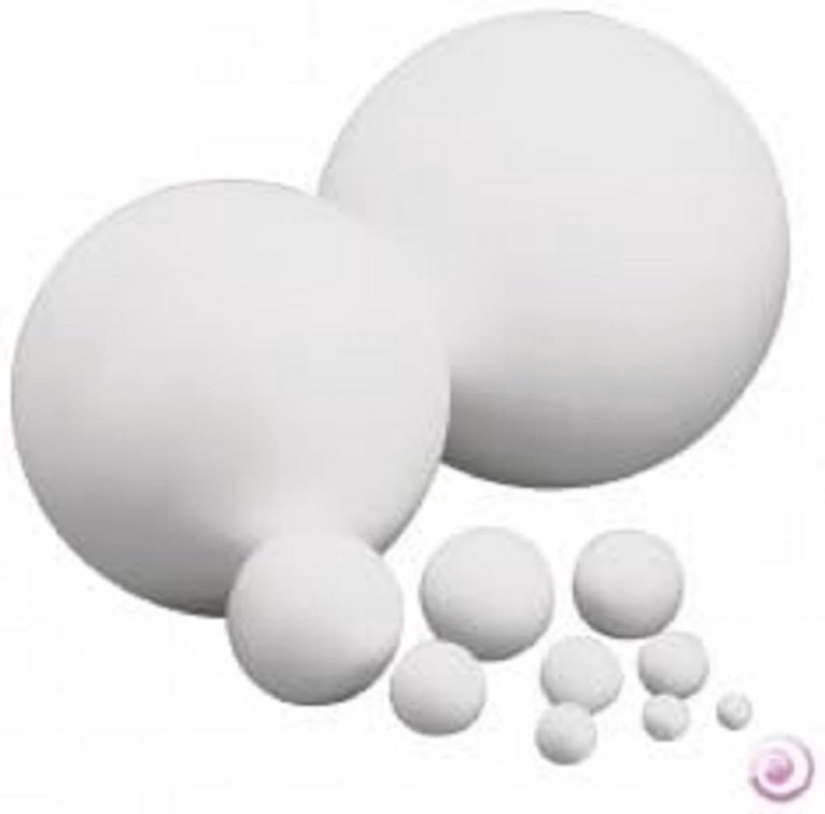 Omgoods - Grote Vullende Polystyreen Creatieve Bal 50 cm Wit