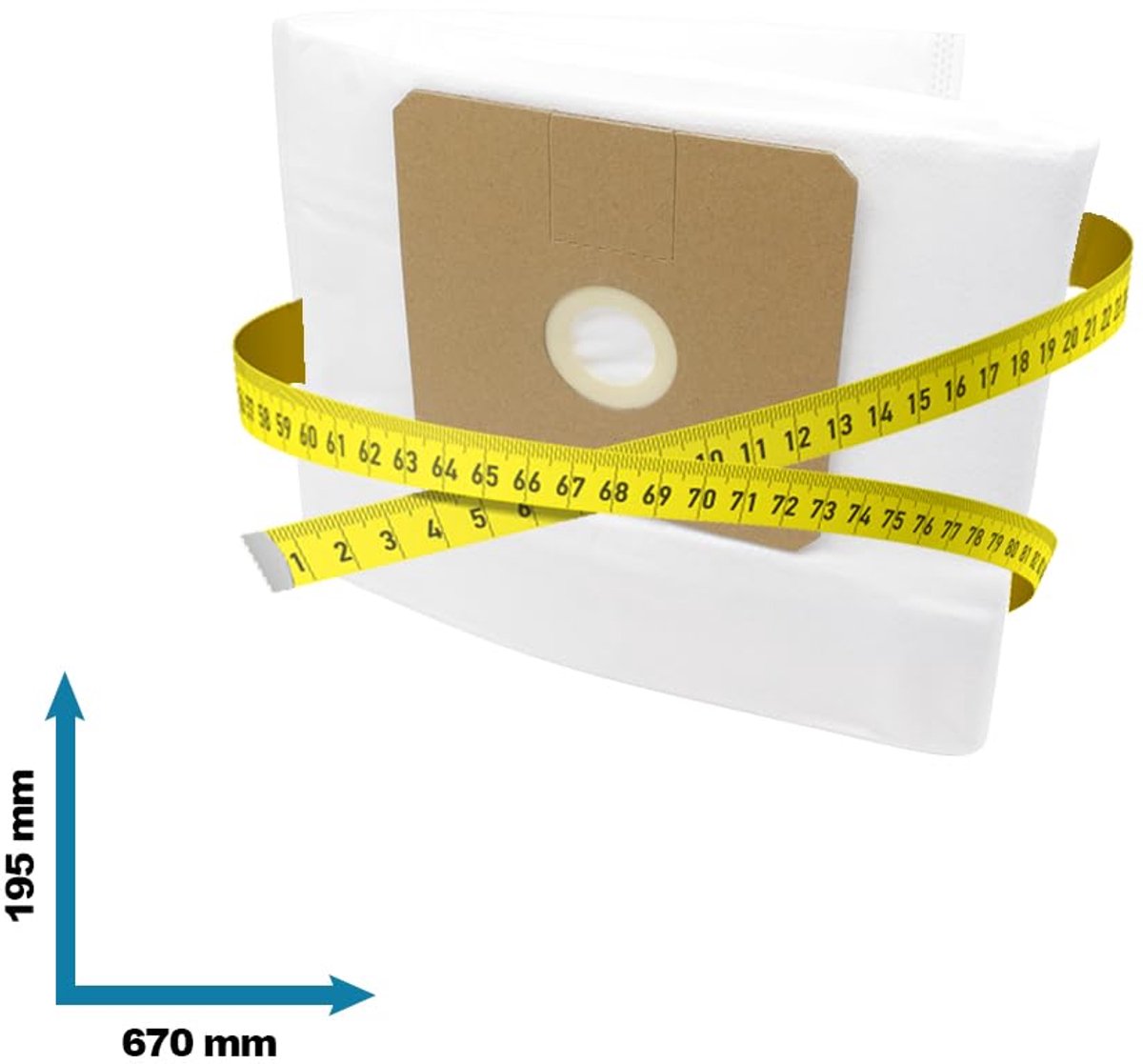 Omgoods - 10x Stofzuigerzakken Geschikt voor AS 6 - Vliesmateriaal 5 Lagen