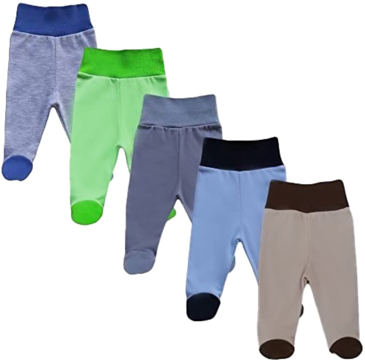 Omgoods - Set van 5 Baby Broekjes voor Jongens en Meisjes