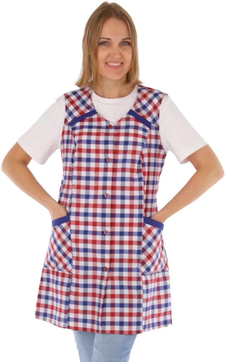 Omgoods - 7/8 Kasack Dames - Korte Schort Polyester Katoen, Design 3