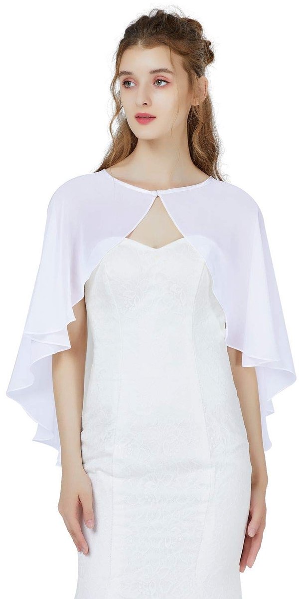 Omgoods - Chiffon Sjaal voor Dames met Knopen