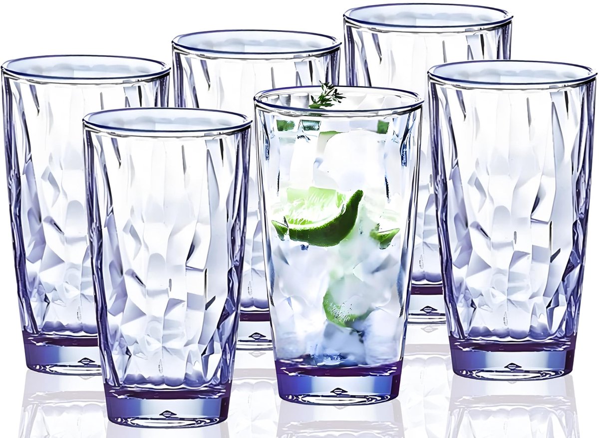 Omgoods - Shatterproof Drinkglazen, BPA-Vrij, Set van 6