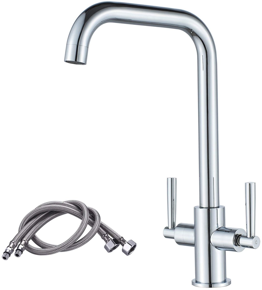 Omgoods - Countertop Mixer Tap met Draaibare Uitloop - Chroom