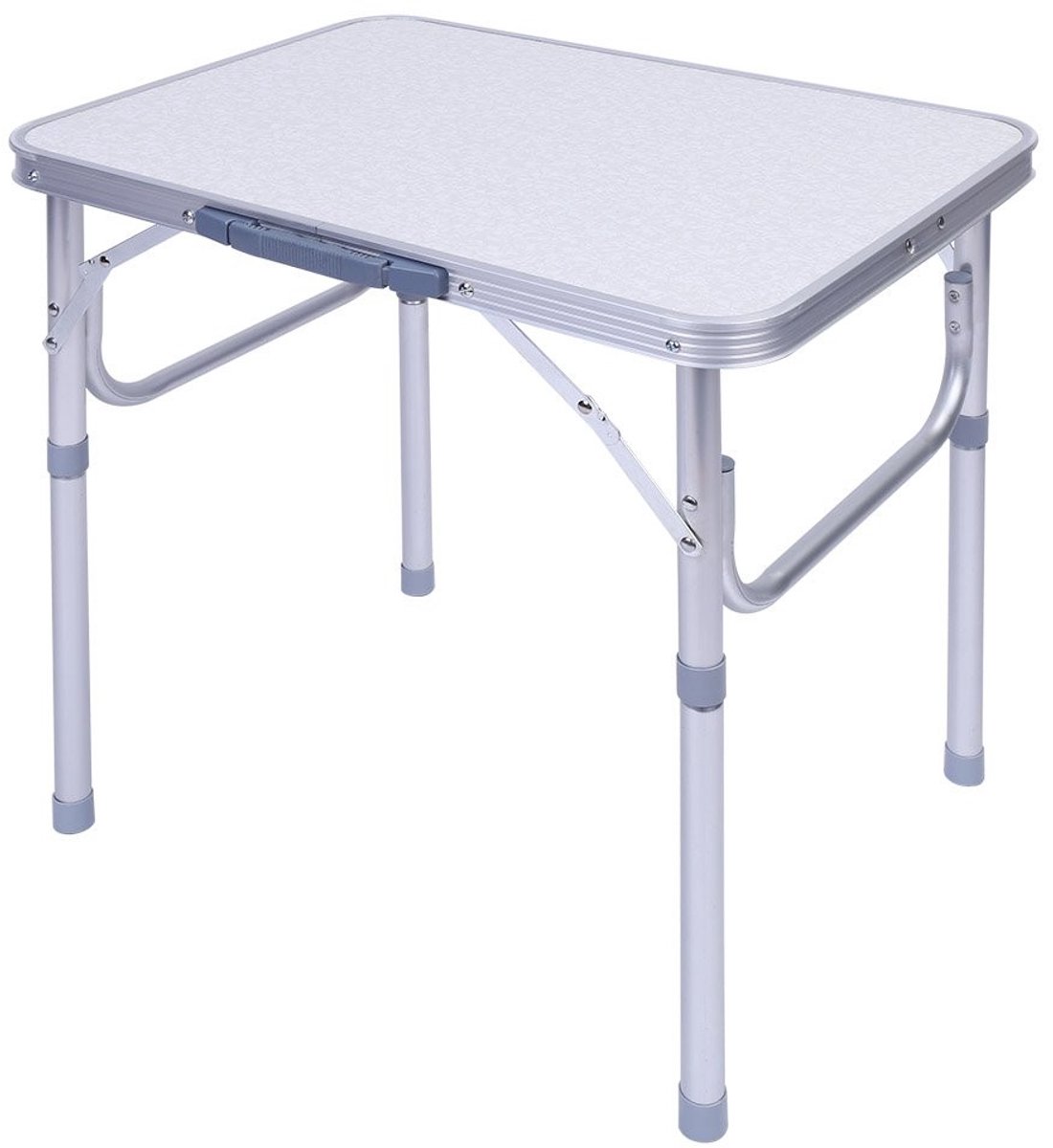 Omgoods- Klaptafel Inklapbaar - Campingtafel - Verstelbaar van 25-56 cm - Draaggreep - Aluminium - Lichtgewicht en Duurzaam - Picknicktafel