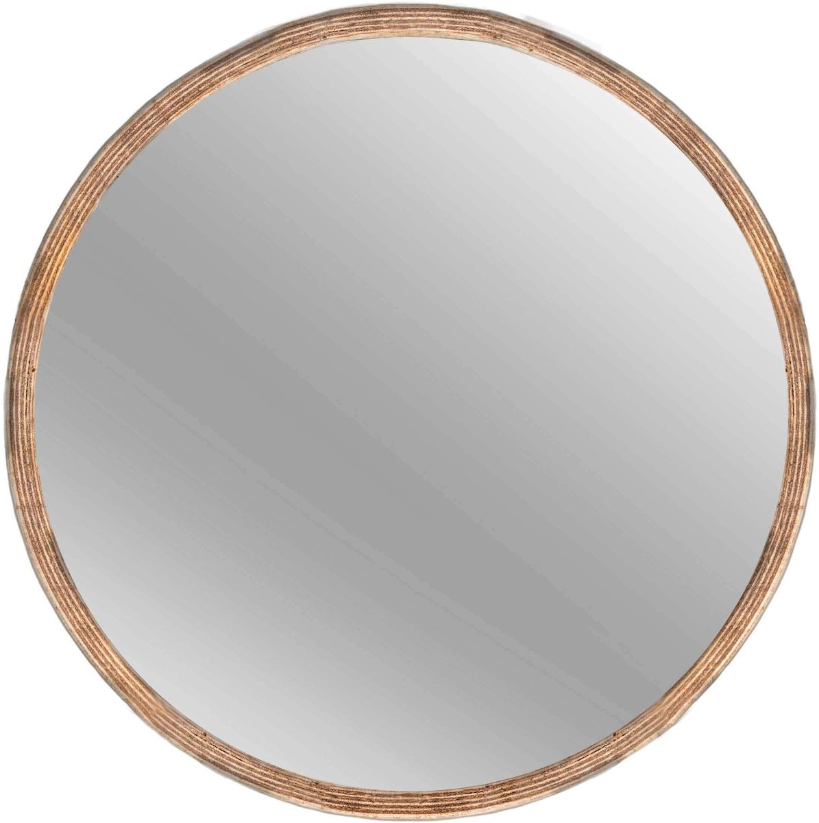 Omgoods - Wandspiegel van Hout Ø 40 cm