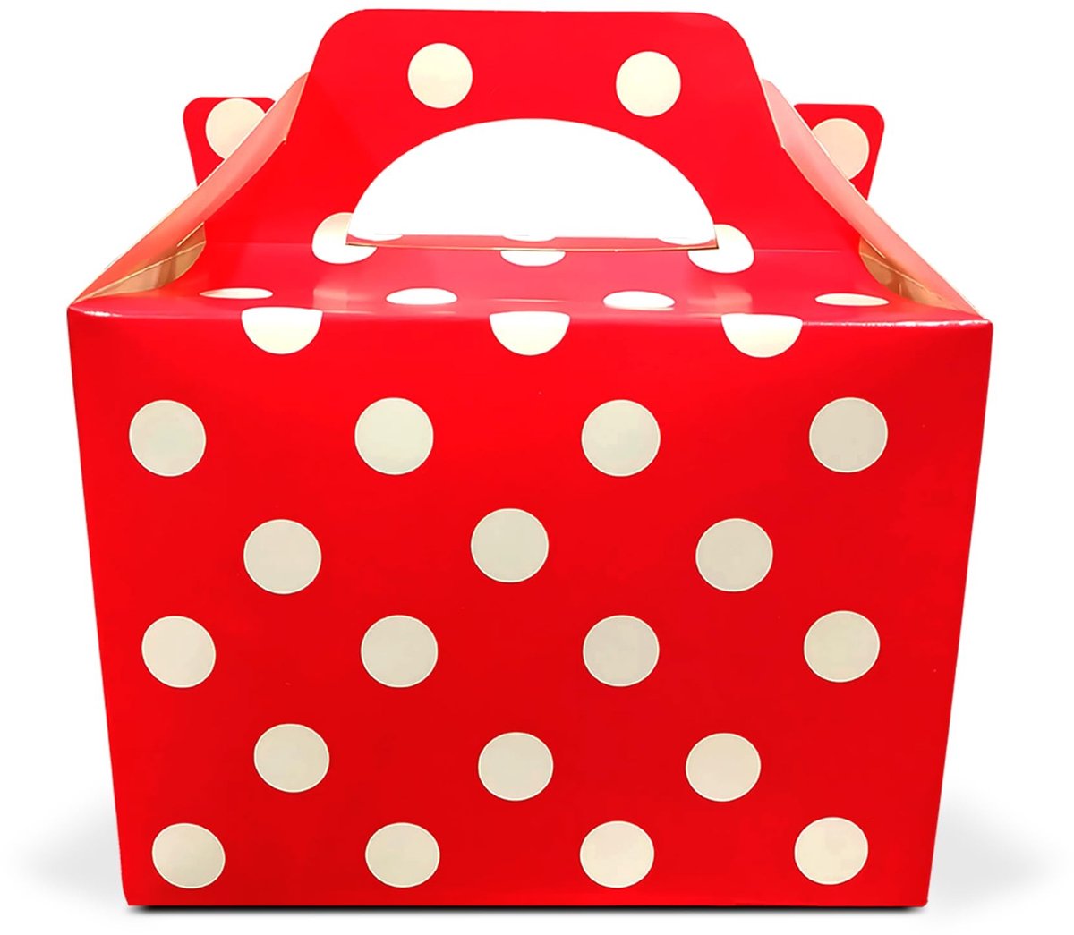 Omgoods - 30 Stuks Rode Dots Feestdozen voor Kinderen, Perfect voor Feesten